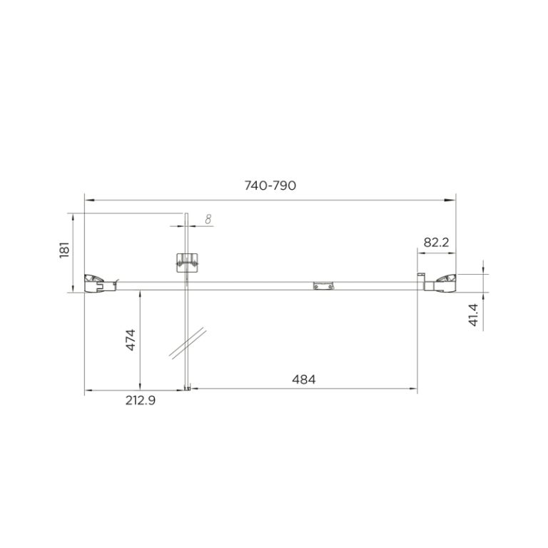 Aquadart Venturi Pivot Shower Door Mm Aq S