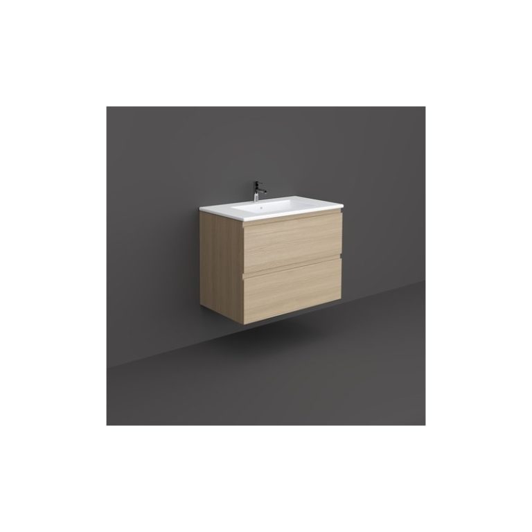 RAK Joy Wall Hung Vanity Unit 80cm Scandinavian Oak JOYWH080SOK