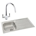 Abode Trydent 1 Bowl Inset Stainless Steel Sink & Astral Tap Pack