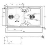 Abode Trydent 1 Bowl Inset Stainless Steel Sink & Astral Tap Pack