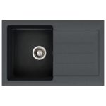 Abode Xcite 1 Bowl Inset Black Metallic Sink & Astral Tap Pack