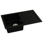 Abode Xcite 1 Bowl Inset Black Metallic Sink & Astral Tap Pack