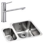 Abode Matrix 1.5 Bowl RHMB Undermount Steel Sink & Specto Tap Pack