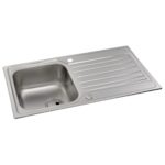 Abode Connekt 1 Bowl Inset Stainless Steel Sink & Nexa Tap Pack