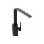 Abode New Media Single Lever Mono Sink Mixer Granite Black