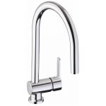 Abode Czar Single Lever Sink Mixer with Swan Neck Spout Chrome