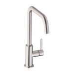 Abode Althia Single Lever Mono Sink Mixer Brushed Nickel