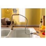 Abode Fraction Pull-Out Kitchen Mixer Tap Antique Brass