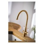 Abode Astbury Monobloc Kitchen Mixer Tap Forged Brass