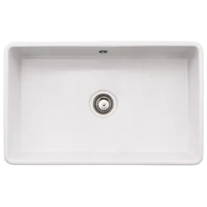 Abode Provincial Large 1 Bowl Undermount Sink White