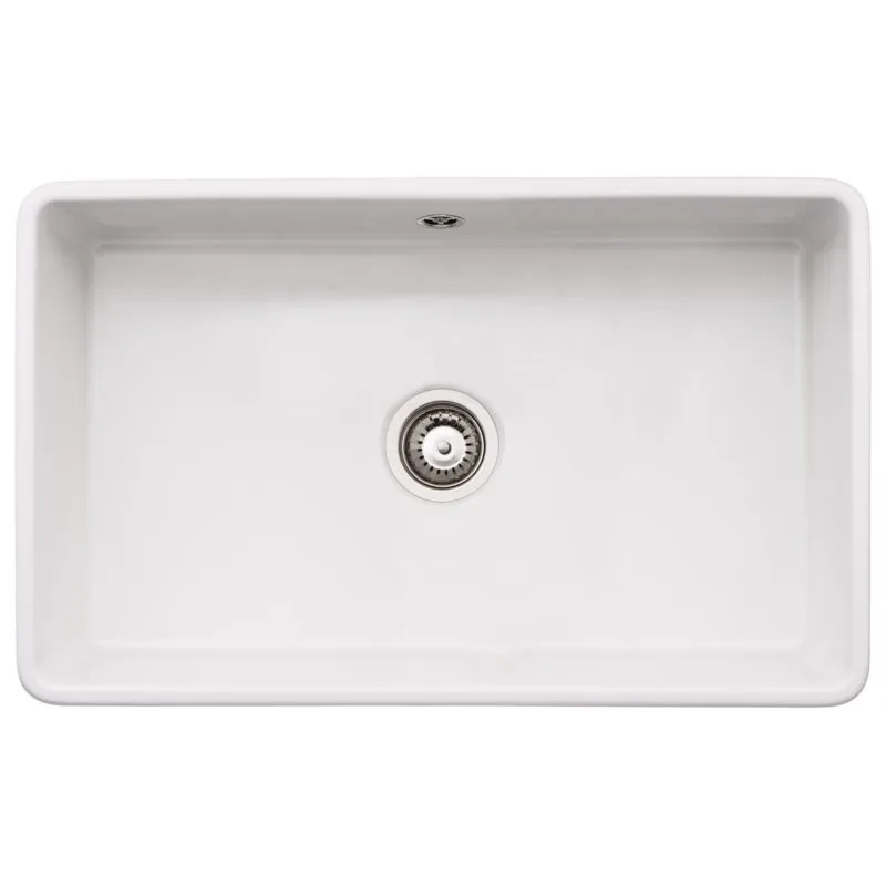 Abode Provincial Large 1 Bowl Undermount Sink White