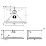 Abode Belfast 1 Bowl Undermount Sink Stainless Steel