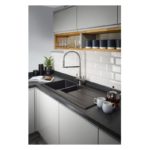 Abode 3 IN 1 Professional Monobloc Kitchen Tap Brushed Nickel