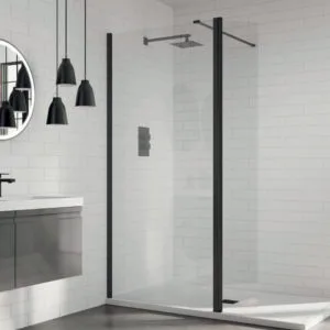 Aquadart 8 Wetroom Glass Panel 700mm Clear