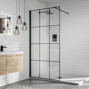 Aquadart 8 Wetroom Glass Panel 900mm Matrix