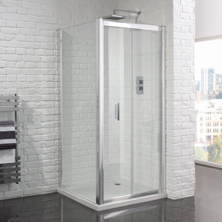 Aquadart Venturi 6 Frameless Bifold Shower Door 900mm AQ9373S