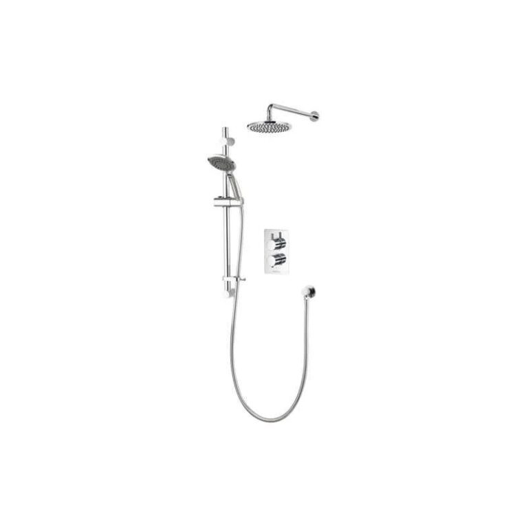 Aqualisa AQ Concealed Shower with Adjustable Kit & Fixed Head Round