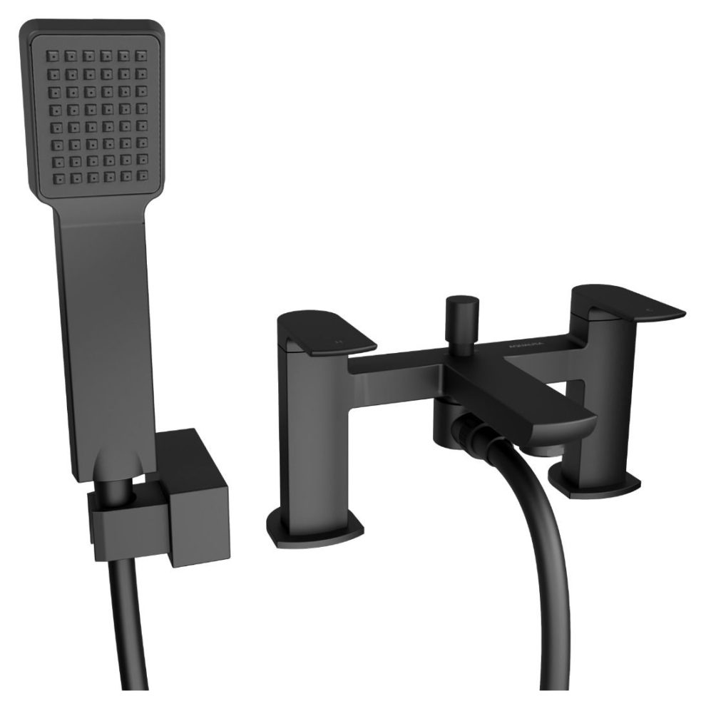 Aqualisa Downtown Bath Shower Mixer Tap Matt Black DT.BSMT.MB