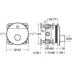 Armitage Shanks Sensorflow Wave Shower Valve, Mains A6175