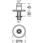 Armitage Shanks Nimbus 21 Bib Taps Anti Vandal Outlet B1673