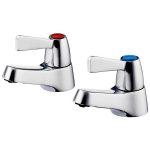 Armitage Shanks Alterna 21 Basin Pillar Taps, Lever B1678