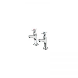 Armitage Shanks Sandringham 21 High Neck Pillar Taps Crosshead