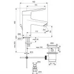 Armitage Shanks Contour 21  Basin Mixer with Popup Waste BC119