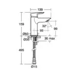 Armitage Shanks Edit L Single Lever Basin Mixer BC709