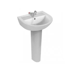 Armitage Shanks Sandringham 21 500mm 1 Hole Basin & Full Pedestal