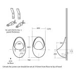 Armitage Shanks Contour HygenIQ Waterless Urinal Bowl 670mm