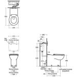 Armitage Shanks Contour 21  Back To Wall Rimless Bowl 70cm S0437