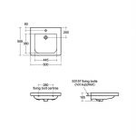 Armitage Shanks Care Plus Electric Basin Bracket, Vertical S0651