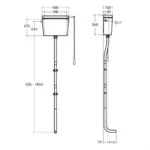 Armitage Shanks Regal High Level Cistern, Side Supply, 6 Litre S1164