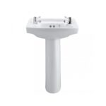 Armitage Shanks Royalex 510mm 2 Tap Hole Basin & Full Pedestal