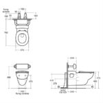 Armitage Shanks Contour 21 Accessible Rimless Wall Hung Pan 75cm