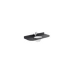 Bayswater 1000mm Single Bowl Curved 1 Hole Black Marble Top