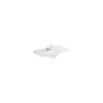 Bayswater 1000mm Single Bowl Curved 1 Hole White Marble Top