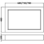 Bayswater Pointing White 750mm Bath End Panel