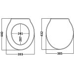 Bayswater Pointing White Porchester Traditional Toilet Seat