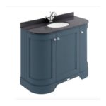 Bayswater 1000mm 3 Door Curved Basin Cabinet Blue