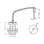 Bayswater Basin Waste with Brass Plug & Link Chain