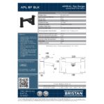 Bristan Appeal Bath Filler Tap Matt Black