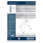 Bristan Appeal Eco Start Basin Mixer with Clicker Waste Chrome