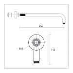 Bristan Large Contemporary Shower Arm