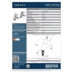 Bristan Cadet Basin Taps Chrome