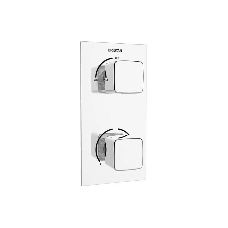 Bristan Cobalt Recessed Thermostatic Dual Control Shower Valve