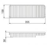 Bristan Medium Wall Fixed Wire Basket