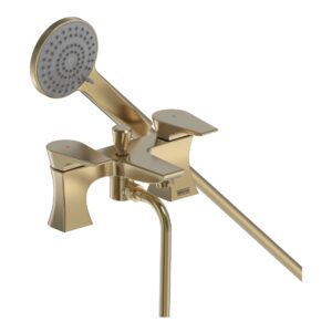 Bristan Hourglass Brushed Brass Bath Shower Mixer Tap