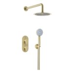 Bristan Hourglass Concealed Dual Control Shower Pack Brushed Brass