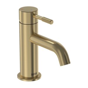 Bristan Molida Brushed Brass Eco Start Basin Mixer Tap